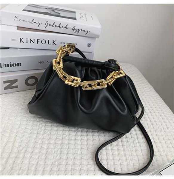 Abottegas Tote Bag Vneta Jodie Mini Teen Intrecciato Designer Westernized Fashion Cloud Pleated Bag Ice Cream Color Chain Borsa da donna portatile