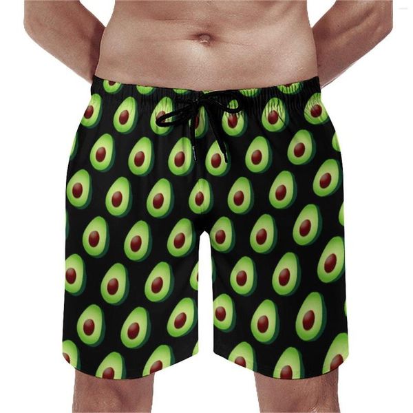 Herren-Shorts, lustiges Obstbrett, Freizeit, Übergröße, Strand, niedlicher Avocado-Druck, Herren-Badehose, klassisch