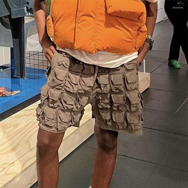 Männer Shorts 2023 Flaneur 58 Tasche Cargo Männer Frauen Hohe Qualität Multi Taktische Funktionale Casual Reithosen Streetwear