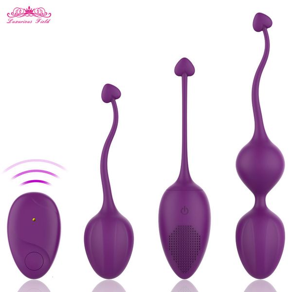 EggsBullets Giocattolo del sesso per le donne Palline vaginali Esercitatore di Kegel Palline cinesi Massaggio femminile Telecomando senza fili Uovo vibrante Uovo d'amore 230804