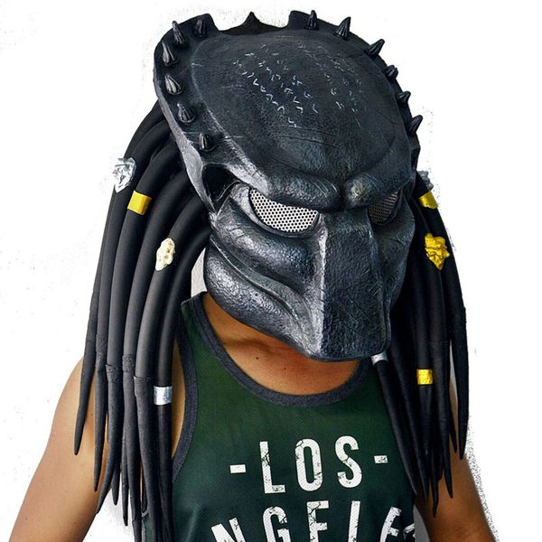 Party Masken Film Alien Vs Predator Cosplay Maske Halloween Kostüm Zubehör Requisiten Latex