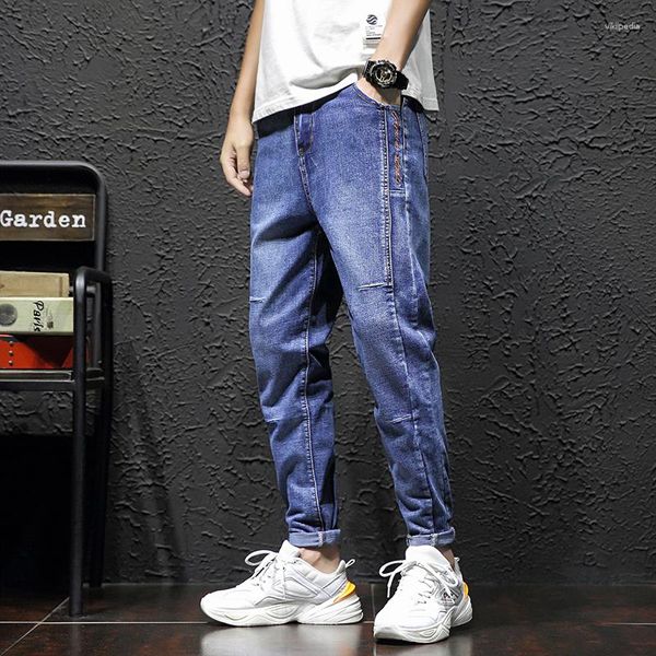 Мужские джинсы Классическая мода Свободная прямая четыре сезона. Деловые повседневные джинсовые брюки мужской бренд-бренд-бренды по марке