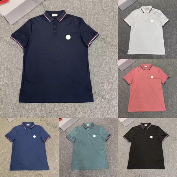 2023 Designer Mens Polos Monclair Classical Shirts Men Luxury Polos Casual Mens T Shirt Snake Bee Letra Estampada Bordado Moda High Street