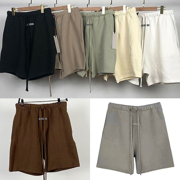 20FW Gri Kauçuk Etiket Yansıtıcı Yazı Şortları Sweatshorts Sıradan Joggers Harem-Shorts Erkek Kadın Hip Hop Sokak Giyim MG220102