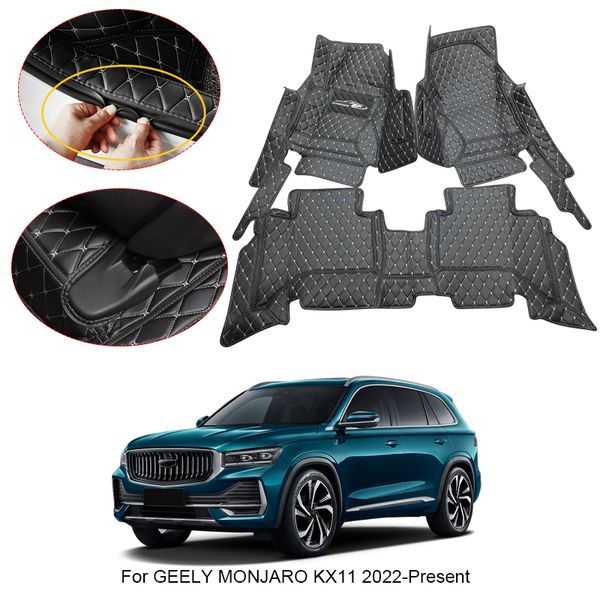 3D Full Curround Car Math для Geely Monjaro KX11 2022-2025 Liner Foot Pads