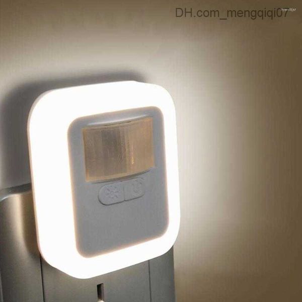 Lampade Sfumature Luci notturne Spina europea Sensore di controllo della luce wireless LED Crepuscolo all'alba per bambini Lampada da comodino Camera da letto Corridoio Z230809