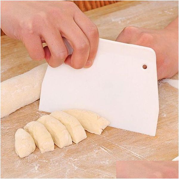 Pişirme Hamam Aletleri Krem Pürüzsüz Kek Spata Hamur Screer Mutfak Tereyağı Bıçağı Kesici 13x9cm Bırak Teslimat Ev Bahçe Yemek Bar BA DHFPT