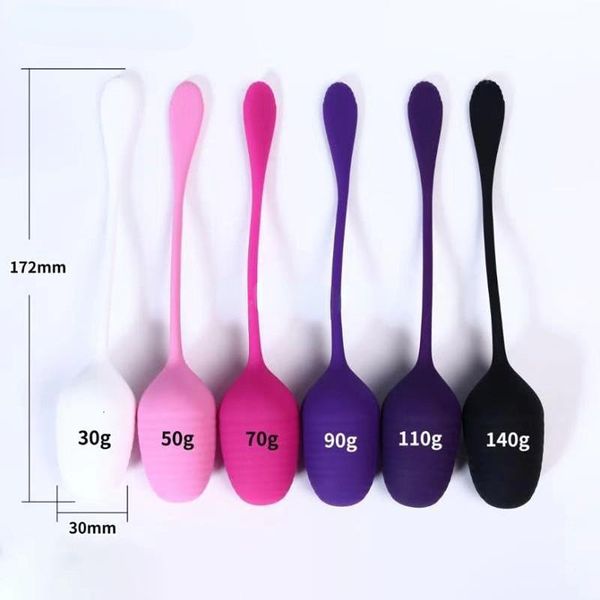 EggsBullets Smart Kegel Ball Manubri vaginali Full Silicone Pussy Vagina Stringere le palle per esercizi Set per le donne Lady 230804