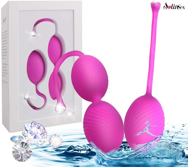 EggsBullets LINSEX Safe Silikon Smart Vibrator Kegel Ball Ben Wa Vagina Straffen Übungsmaschine Sexspielzeug für Frauen Gewichte 230804