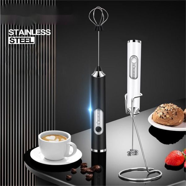 frullatore elettrico per schiuma di latte miscelatore per frullino per caffè senza fili frullino per le uova portatile frullatore per cappuccino usb utensili da cucina portatili