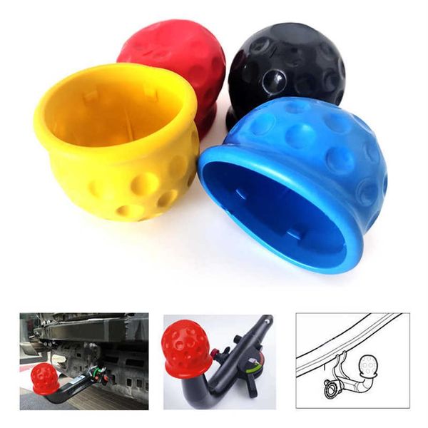 4 Farben Universal 50 MM Anhängerkupplung Ball Abdeckkappe Anhänger Ball Abdeckung Anhängerkupplung Kappe Anhängerkupplung Anhängerkupplung Schützen Auto Zubehör290I