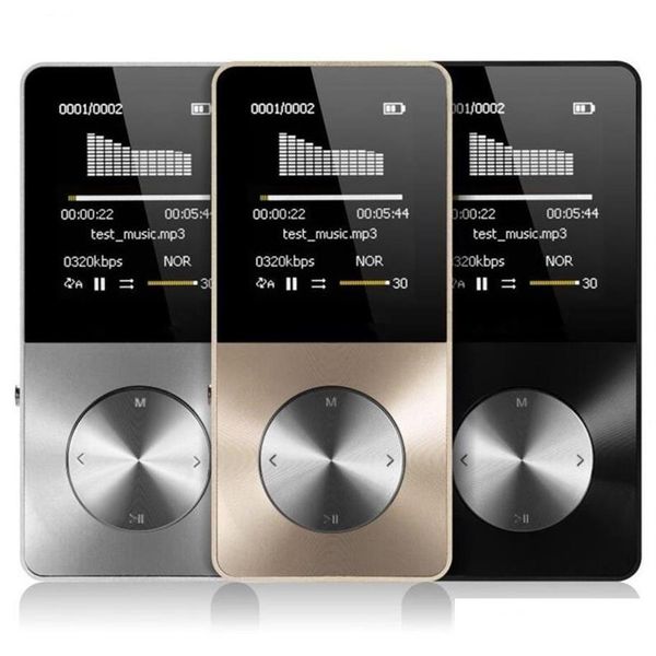 Lettori Mp3 Mp4 Metal Player 8Gb 16Gb Video Sport Flash Hifi Slim Radio Recorder Walkman con altoparlante2366240W305E Drop Delivery El Dh6Sa