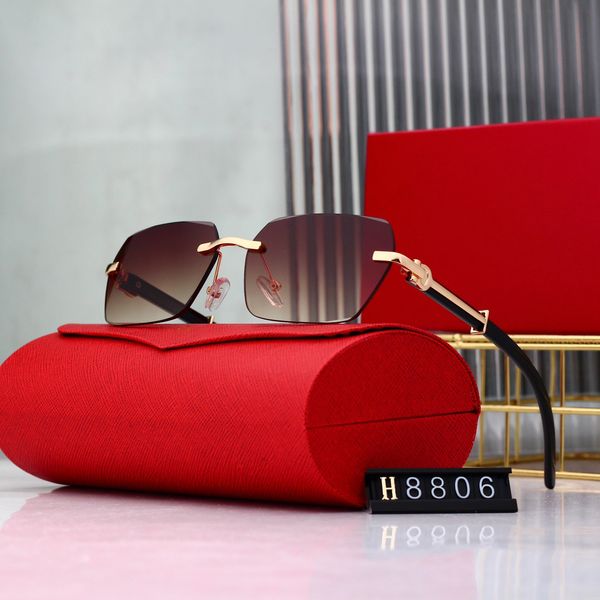 2023 Nouvelles lunettes de soleil polarisées classiques pour femmes Designer 8806 Marque Alliage Métal Polaroid HD Verre Trempé Lentille Rétro Soleil_voghion.com