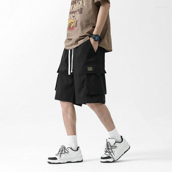 Мужские шорты уличная одежда грузоподъемность мужчина модные боковые карманные повседневные военные мульти свободные короткие брюки мужские спортивные штаны 5xl