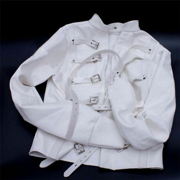 Giacche da donna White Asylum Costume SM LXL Restraint Armbinder 230804