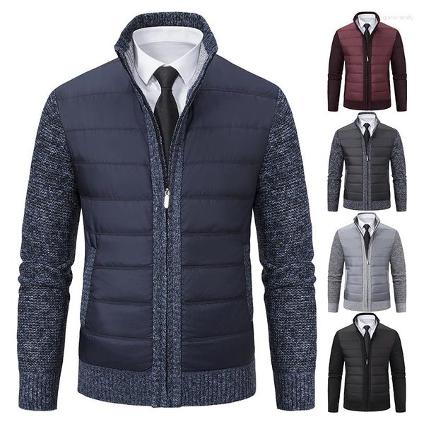 Giacche da uomo Cappotto da uomo per cardigan invernale Maglione freddo Moda Casual di lusso Coreano 2023 Y2K Maglione con cerniera di alta qualità