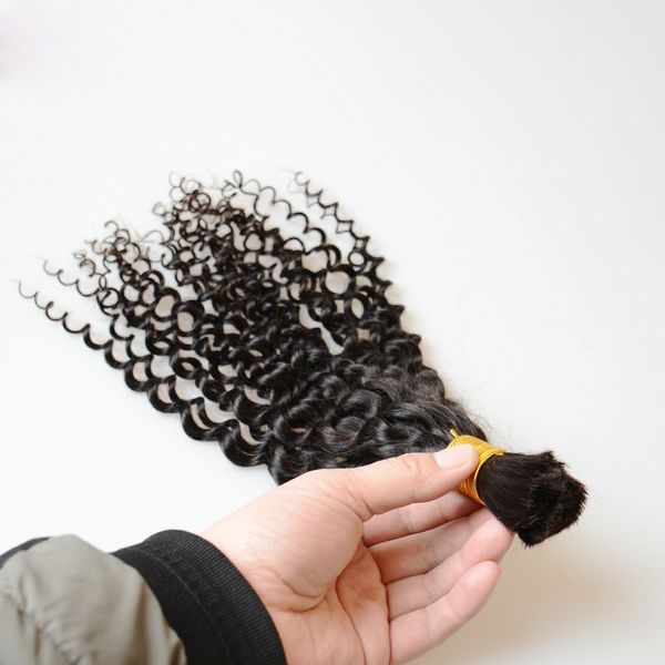 Volumes de cabelo encaracolado brasileiro crespo 10-30 polegadas 100% extensões de cabelo humano cor natural produtos de cabelo uma peça