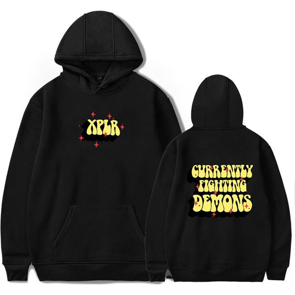 Moletons masculinos com capuz XPLR Fighting Demons com capuz Sam and Colby Merch manga longa feminino masculino moletom com capuz 2023 estilo casual roupas da moda 230804