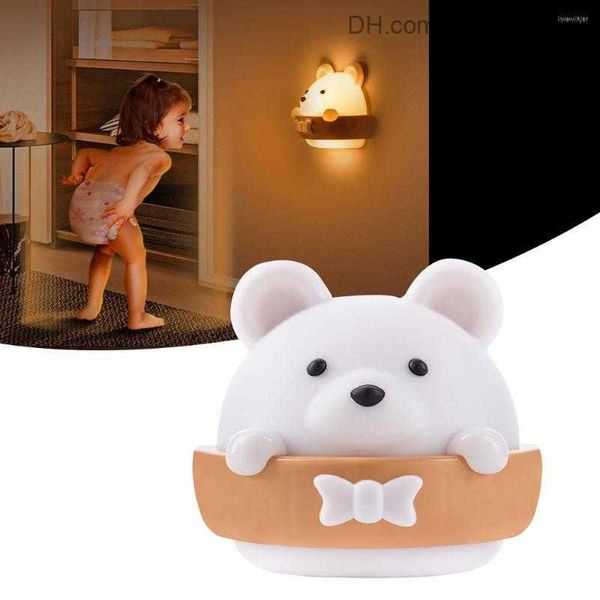 Lampade Sfumature Luci notturne Luce a LED Ricarica USB Lampada da parete Telecomando Lampade Baby Regalo per bambini Lanterna Camera da letto Comodino Z230805