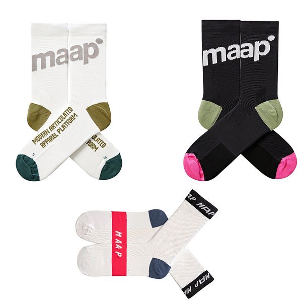 Sportsocken MAAP Training Radfahren Männer Frauen Sport Atmungsaktiv Warm Fahrrad für Golf Fußball Laufen 230814