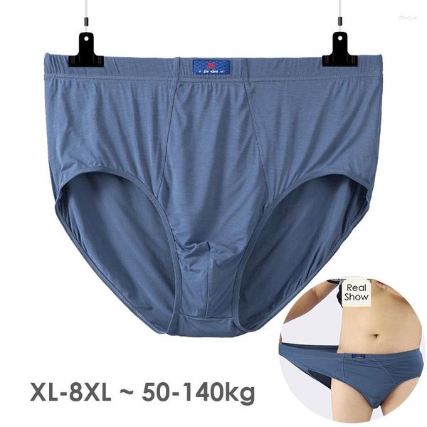 Cuecas masculinas superdimensionadas cuecas cuecas gordurosas respiráveis masculinas largas XL-8XL 140 KG plus size