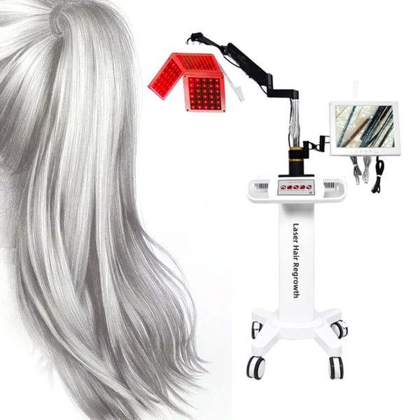 Professionelle Haarwuchs-Diodenlaser-650-nm-Maschine stimuliert schnelles Haarwachstum, Anti-Haarausfall-Behandlung, Schönheitsausrüstung