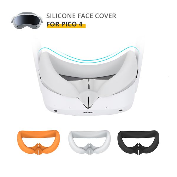 VR AR Accessorise para Pico 4 VR substituição almofada de rosto silicone capa de almofada máscara de proteção à prova de suor para acessórios de classes PICO4 230804