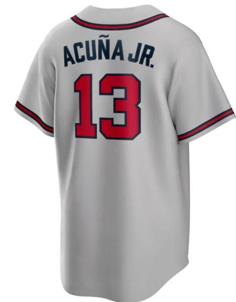 Custom City Connect Jersey 13 Ronald Acuna Jr. 27 Austin Riley Matt Olson Harris II Spencer Strider Ozzie Albies Jones Eddie Rosario Max Fried Baseball Jerseys