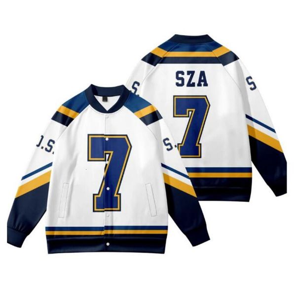 Мужские куртки Sza Jersey Sos Альбом Merch Baseball Juper