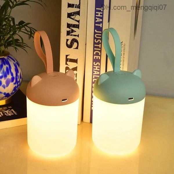 Lampenschirme Nachtlichter Niedliches Touch-Licht USB wiederaufladbar Baby-Augenschutz Tragbare LED Home Wake Up Nachttischlampe für Raumbeleuchtung Z230805