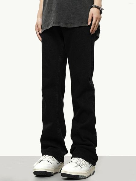 Jeans da uomo 2023 Moda coreana Stile americano Classico Unisex Uomo Pantaloni a gamba larga in denim dritto Pantaloni hip-hop U65