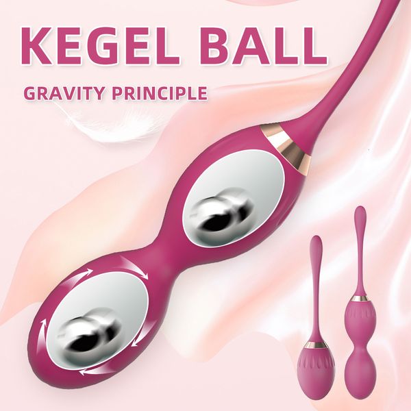 EggsBullets Kegel Ball per le donne Allenamento del pavimento pelvico Allenatore di serraggio della vagina Peso diverso Prodotti femminili Vibratore Giocattoli del sesso Silicone 230804