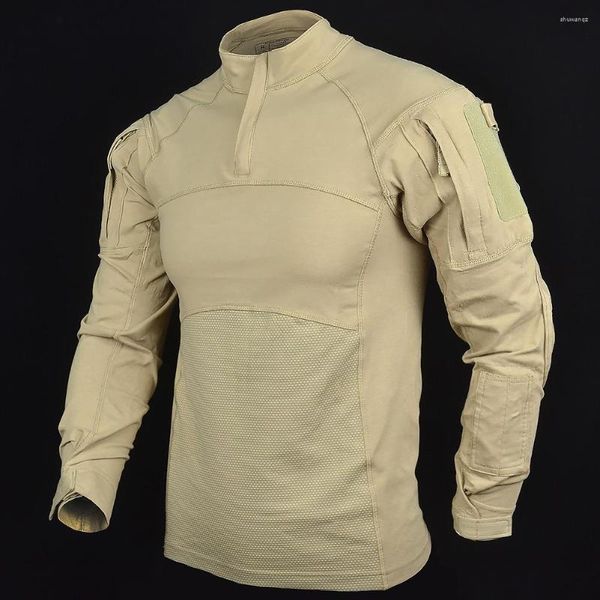 Giacche da corsa Tactical Camouflage Army Combat Shirt Tipo II Manica lunga Traspirante Fast Dry Multicam Abbigliamento militare in cotone per esterni