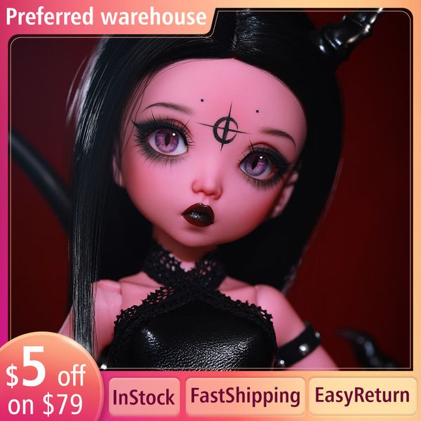 Куклы Сказольты BJD Кукла Littefee Mio 1/6 Doll Hybird Evil Dp Body Strain Toys для детей Fl Ltf Elf Doll Surpring подарок для девочек 230804