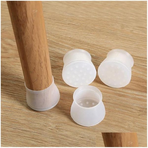 Otros artículos para el hogar Mesa Silla Pierna Estera Sile Tapas antideslizantes Protección para los pies Parte inferior Almohadillas Er Protectores para pisos de madera Entrega de la gota Hom Dhh1U