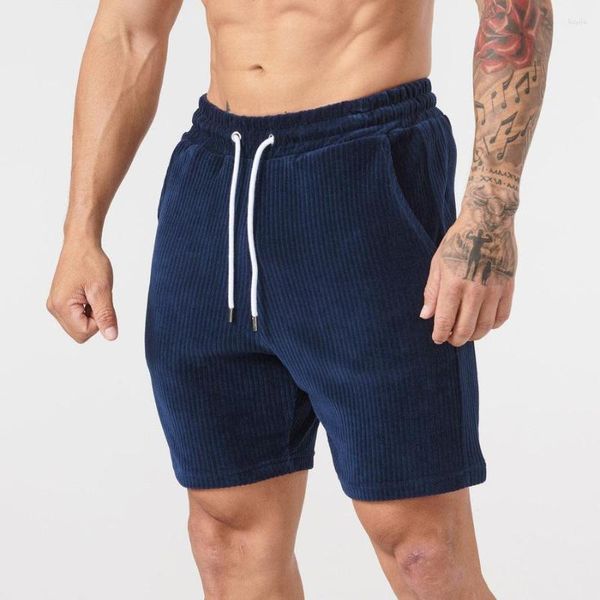 Männer Shorts 2023 Sport Gym Training Fitness Cord Casual Bermuda Mode Lose Lauf Workout Kurze Hosen Männlich