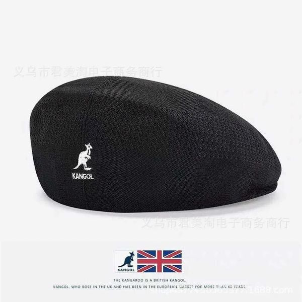 Boina canguru para mulheres verão fino kangol pintor retrô britânico chapéu maré malha boné pontiagudo chapéu masculino ins feminino gorros mujer