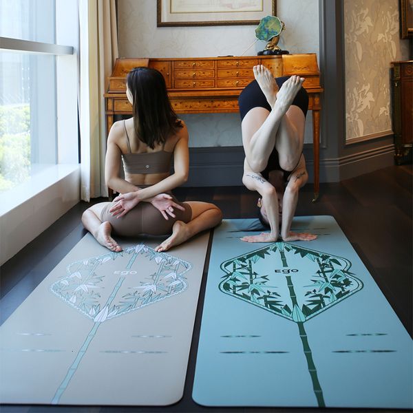 Tapetes de ioga Chengzhu tapete de ioga estilo nacional treinamento de borracha natural espessamento especial antiderrapante para absorção de suor em casa 230814