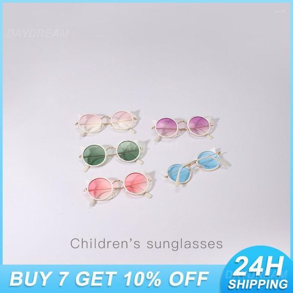 Óculos de sol anti-uv bonito para crianças crianças ensolarado meninas desenhos animados menina menino óculos de sol