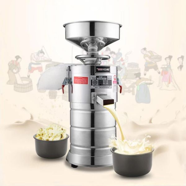 Máquina automática de separação de escória para leite de soja Fibrificadora comercial para pasta de arroz Máquina para leite de soja em aço inoxidável