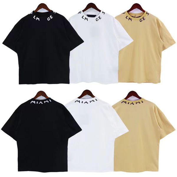 T-shirt da uomo camicie firmate t-shirt per uomo donna moda collo stampa manica corta t-shirt spessa pesante sciolto oversize streetwear anti-restringimento 100% cotone tees top