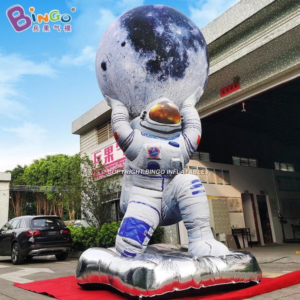 Atacado design original 5mH publicidade inflável astronauta modelos de lua ar soprado desenhos animados planetas espaciais para festa evento decoração brinquedos esportes