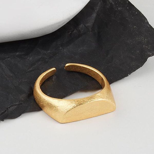 Hochzeit Ringe 2023 Design Gold Silber Farbe Koreanische Bump Ring Weibliche Ins Einfache Handgemachte Öffnung Zeigefinger Mode Schmuck Paar