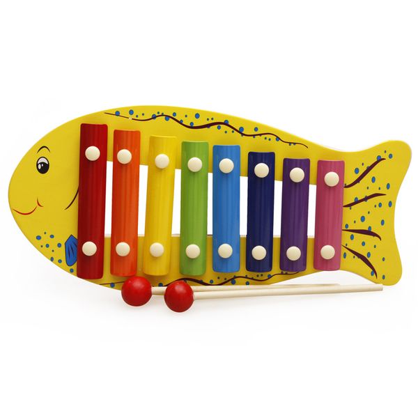 Instrumento musical para bebê brinquedo de madeira xilofone infantil musical brinquedos engraçados para meninos meninas brinquedo educacional estilo 4