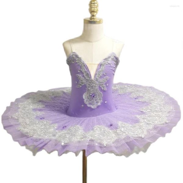 Trajes de palco Roxo Ballet Tutu Saias Trajes de performance de dança do ventre para crianças adultos