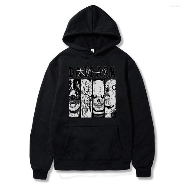 Erkek Hoodies Dai Dark Manga Kahramanlar Anime Hoodie Korku Sokak Giyim Külkü Sweatshirt Vintage Moda Erkekler Kış Unisex Giysileri