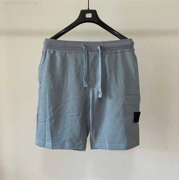 Мужские дизайнерские шорты карманы работают с пятью частями брюки Stones Island Lomens Summer Sweat Multifund Shight Short Casual High Street Trend Trend 368ess