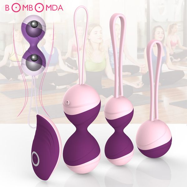 EggsBullets Kegel Balls Vibratore Uovo vibrante Giocattoli sessuali per donna Telecomando Esercizio stretto vaginale Ben Wa Geisha Muscle Shrink gdfty 230804