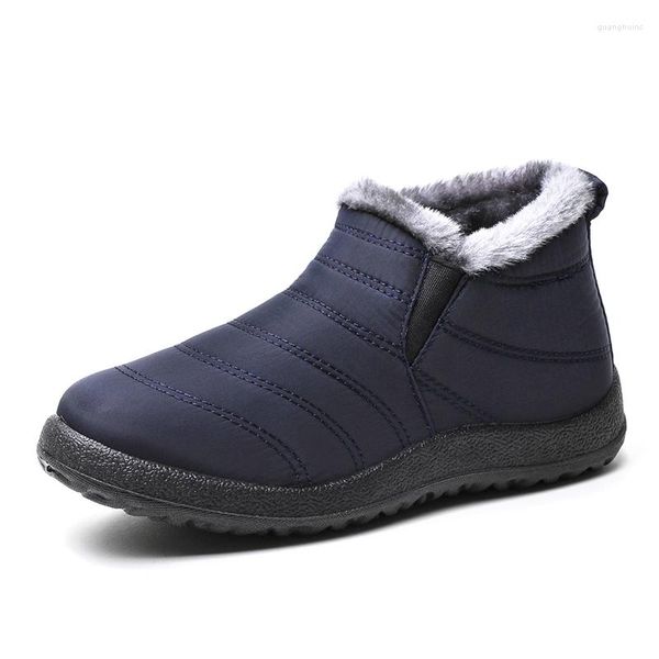 Stivali da neve da uomo Scarpe militari Uomo Army Winter per scarpe da lavoro con piattaforma da uomo impermeabili in peluche