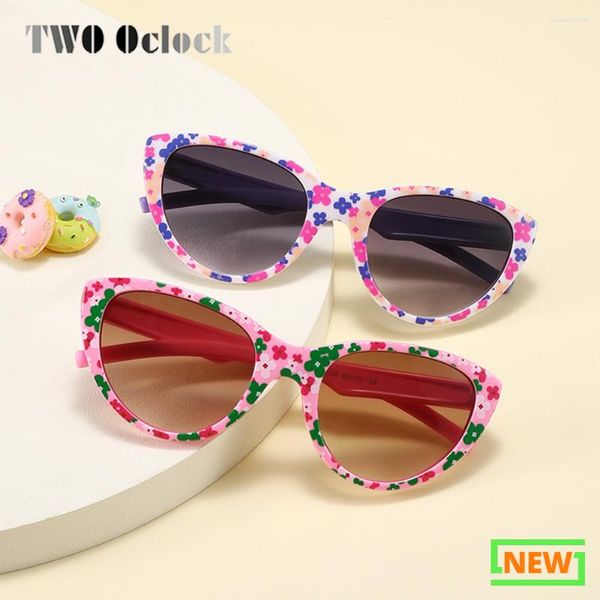 Солнцезащитные очки Ralferty Kids UV защита цветочниц с печеночной кошачьей очки для глаз сладкой девочки детские солнцезащитные очки